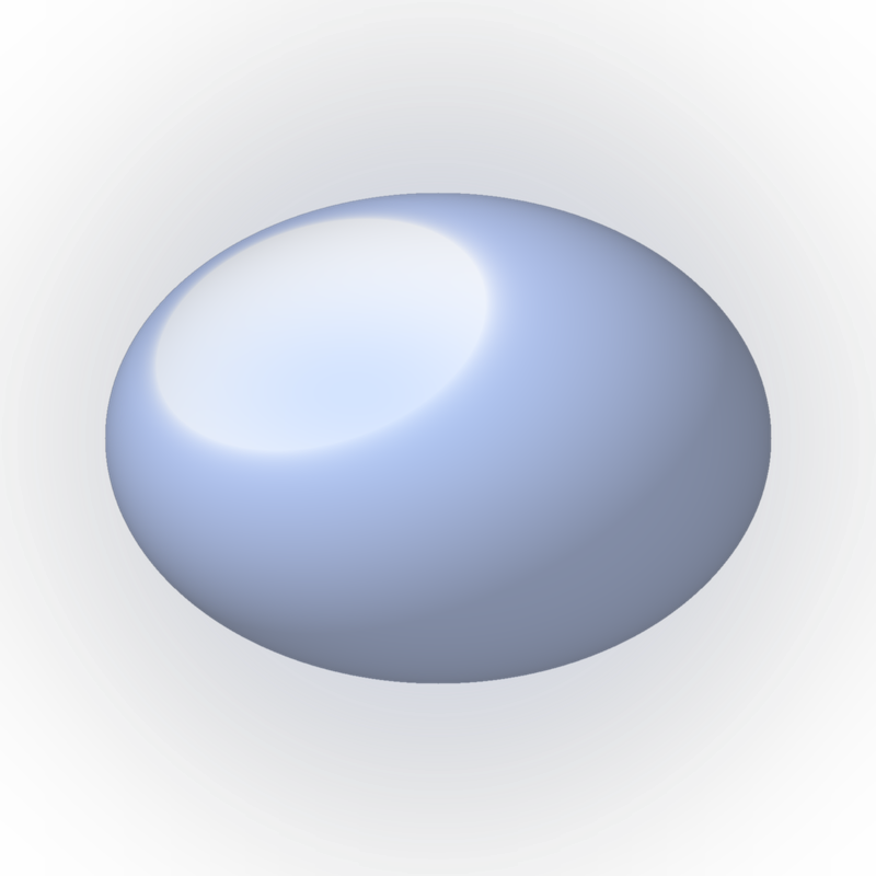 Moonstone cabochon, 6.5 carat blue sheen